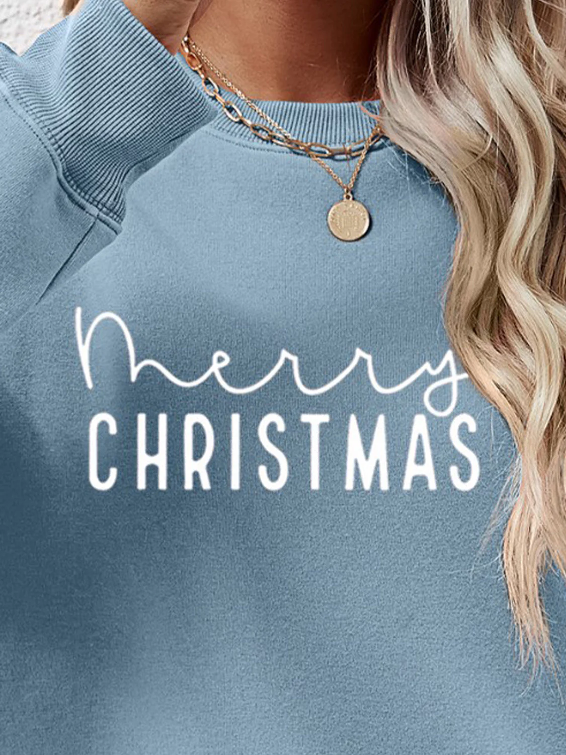 MERRY CHRISTMAS Dropped Shoulder Sweatshirt - Image 8