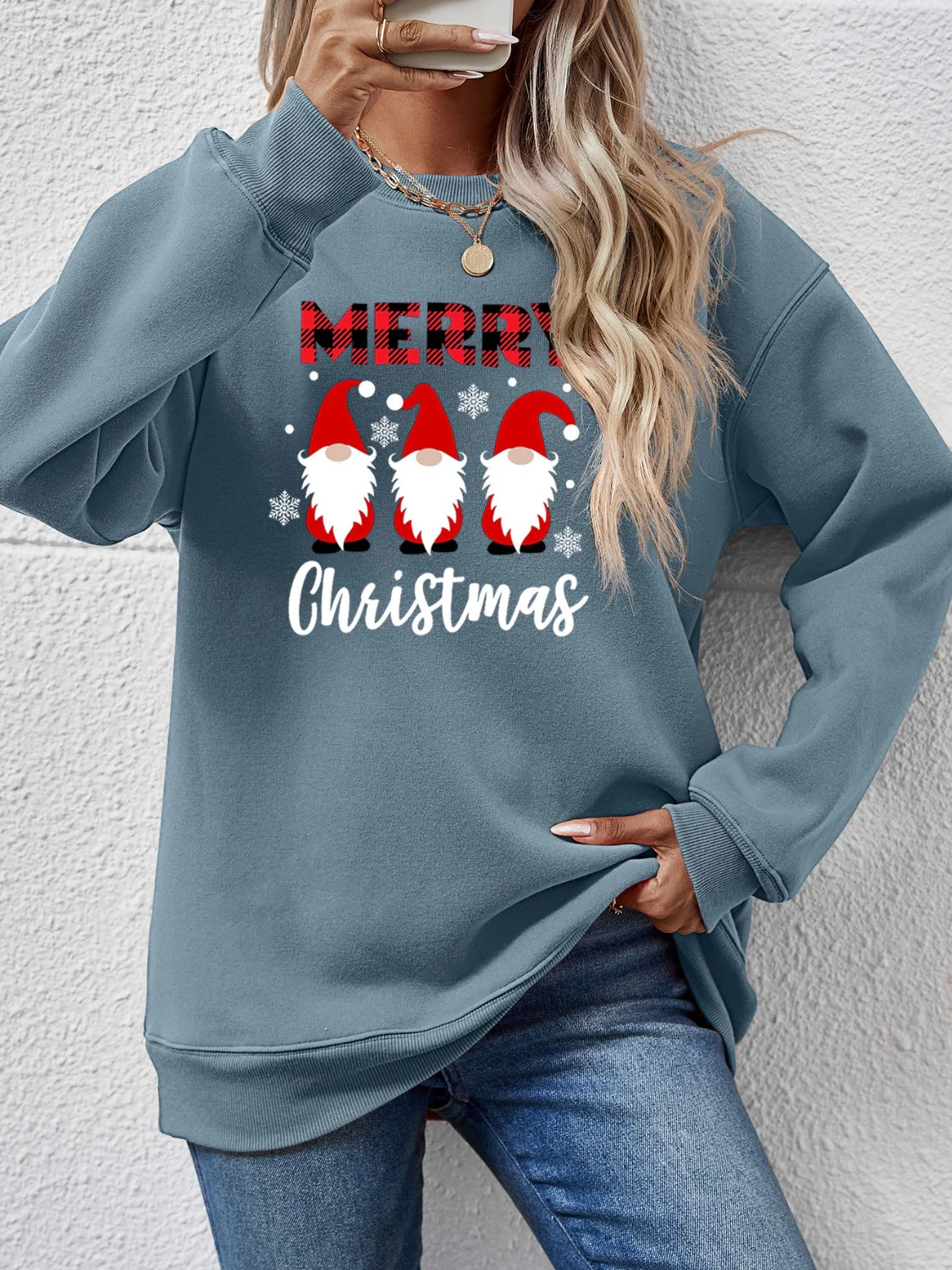 MERRY CHRISTMAS Long Sleeve Sweatshirt - Image 10