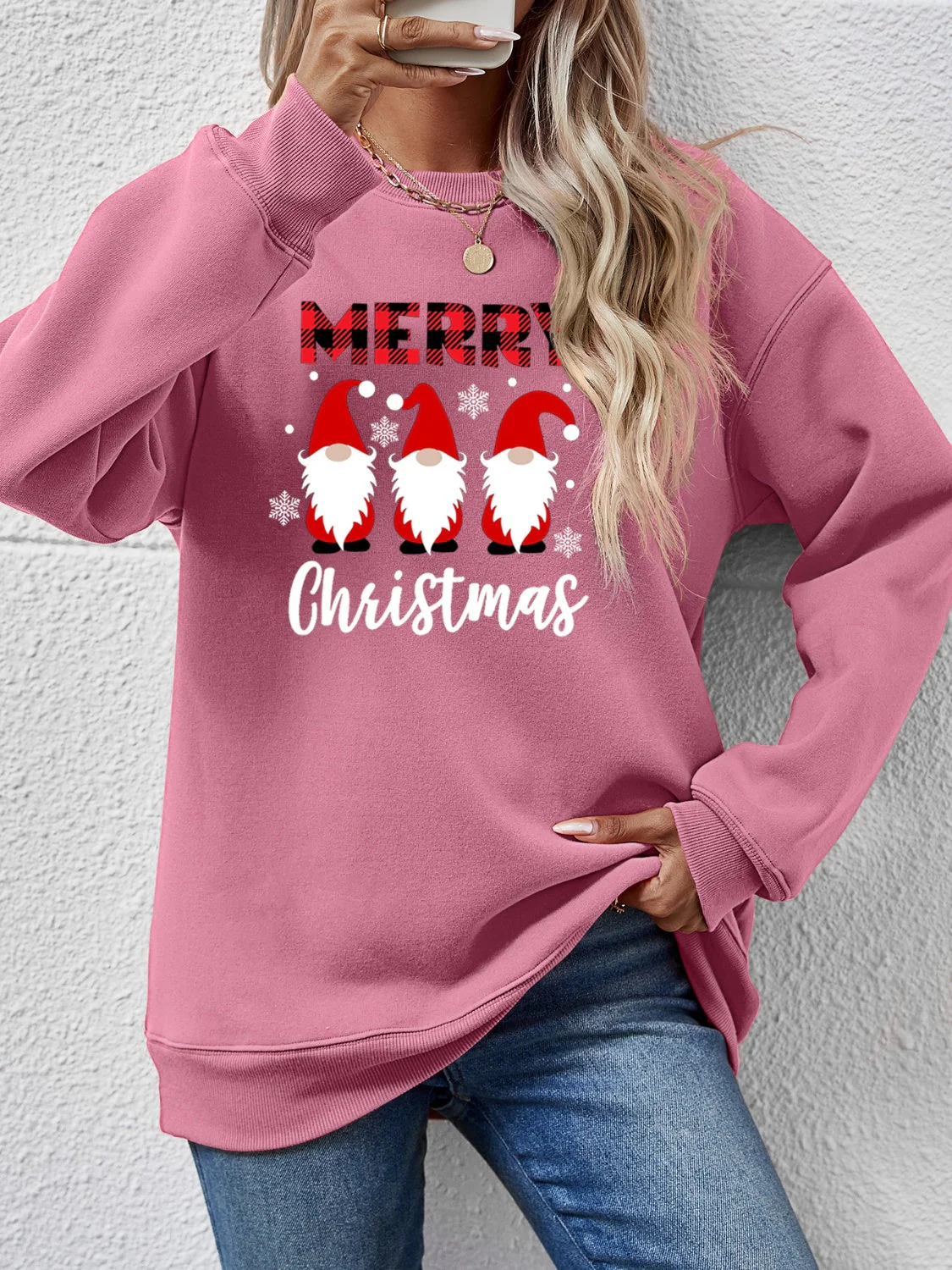 MERRY CHRISTMAS Long Sleeve Sweatshirt - Image 13