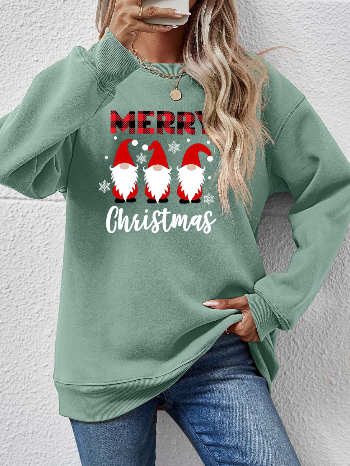 MERRY CHRISTMAS Long Sleeve Sweatshirt - Image 19