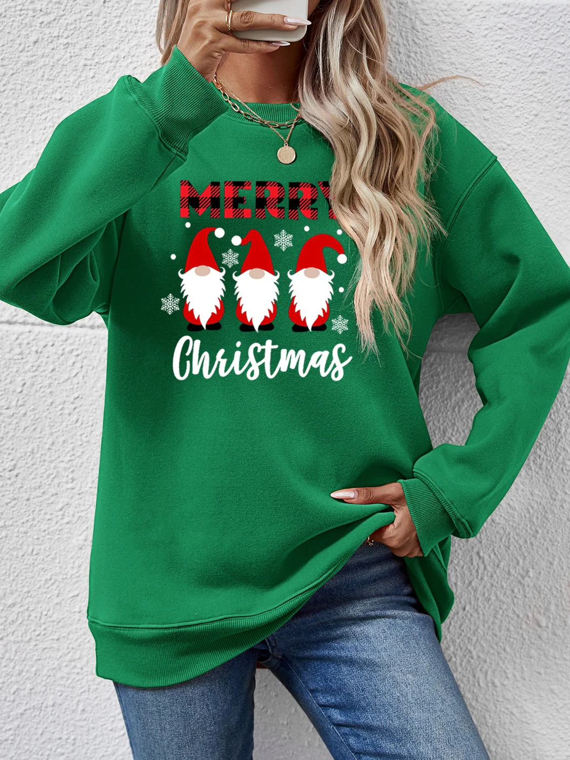 MERRY CHRISTMAS Long Sleeve Sweatshirt - Image 22