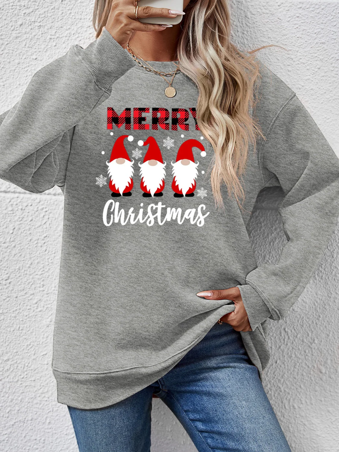MERRY CHRISTMAS Long Sleeve Sweatshirt - Image 4