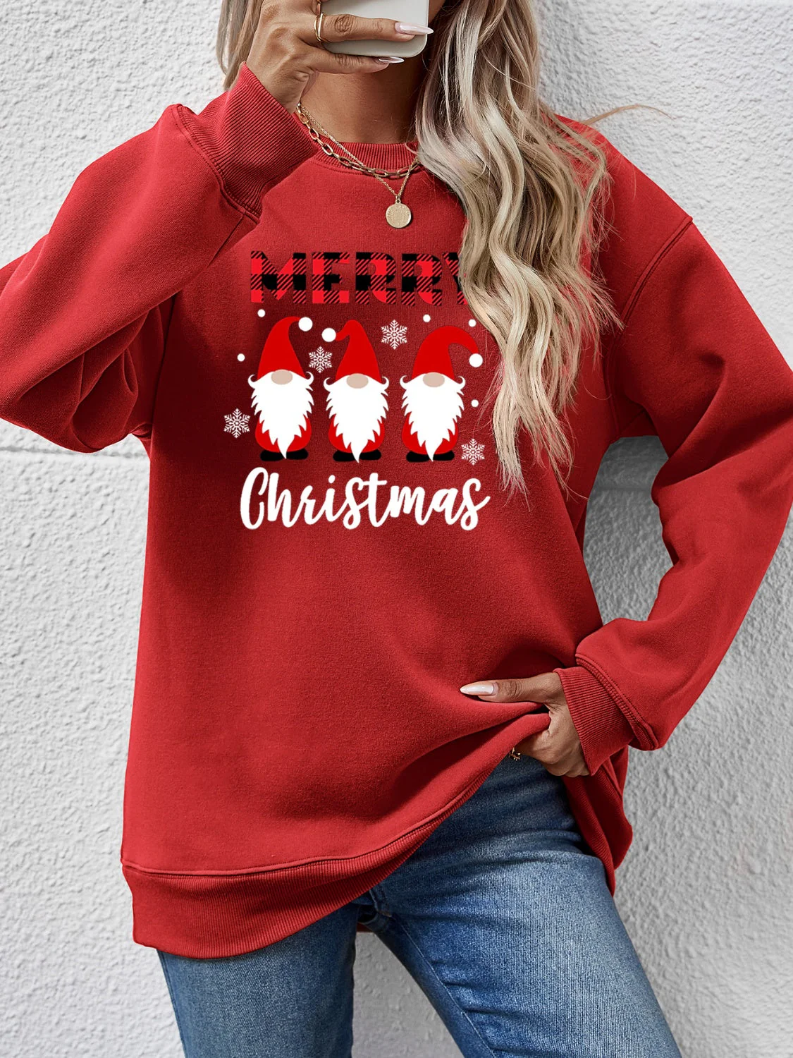 MERRY CHRISTMAS Long Sleeve Sweatshirt - Image 7