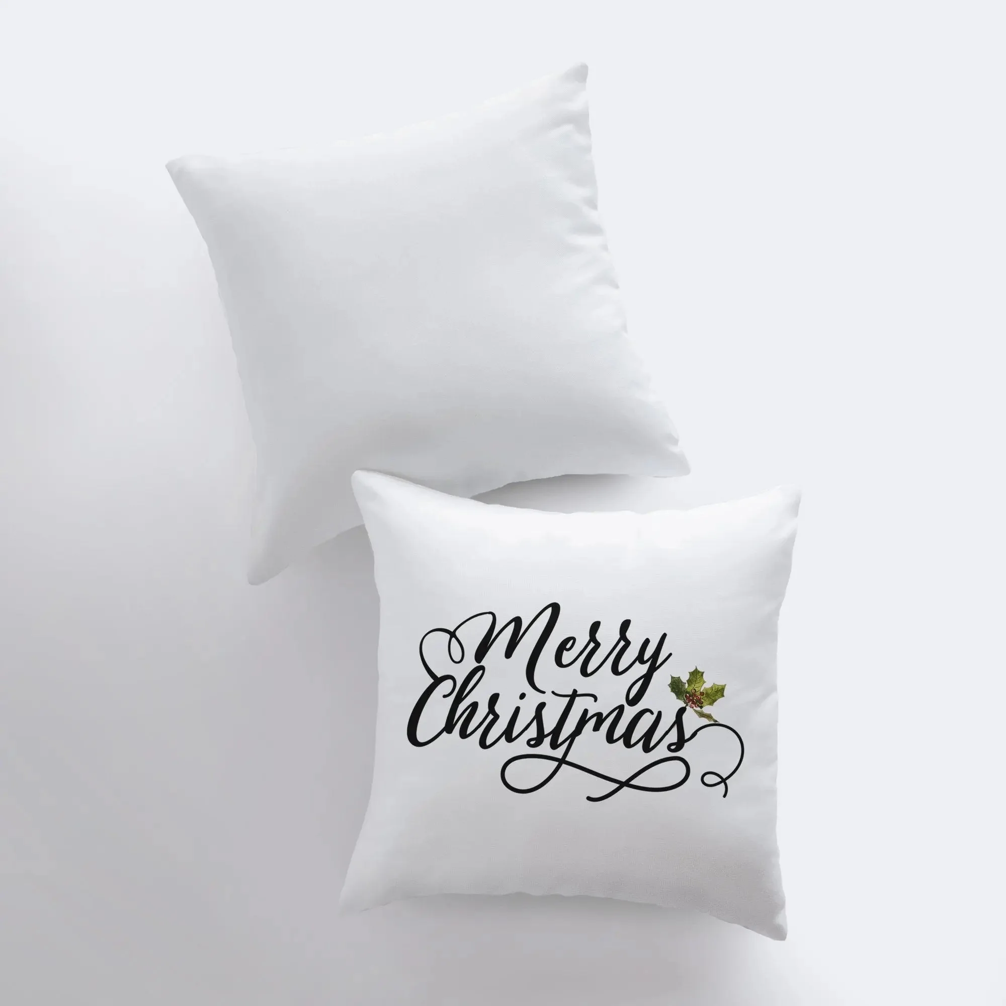 Merry Christmas | Mistletoe | Throw Pillow | Christmas Pillow | Home Decor | Christmas Pillow | Teacher Gift | New Home Gift | Grandma Gift | Mom Gift by UniikPillows - Image 4