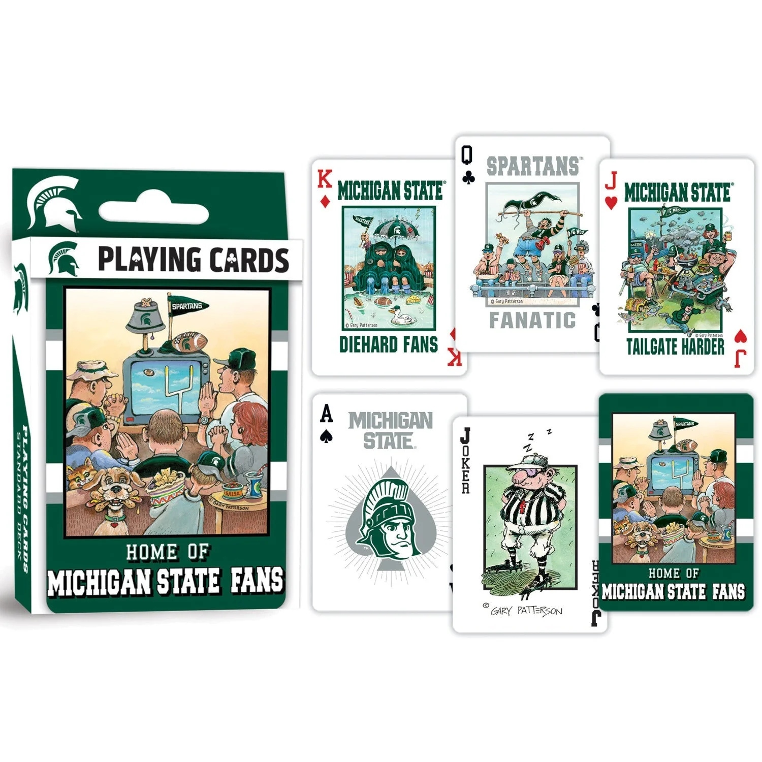 Michigan State Spartans Fan Deck Playing Cards - 54 Card Deck by MasterPieces Puzzle Company INC - Image 3