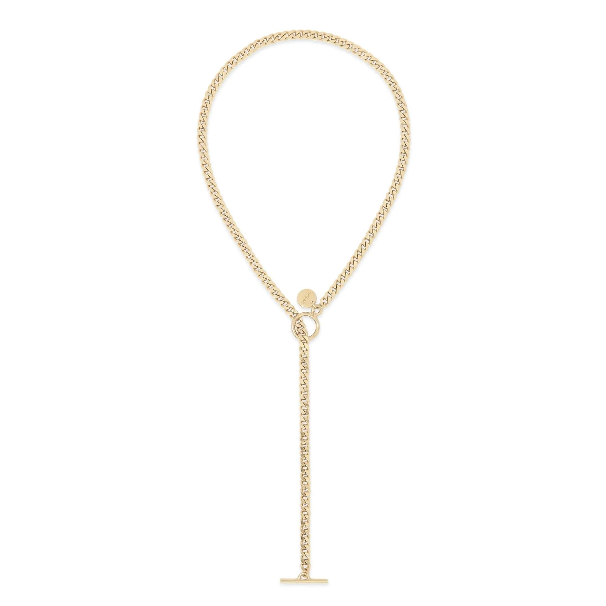 Micro Link Curb Chain Convertible Lariat by eklexic jewelry - Image 2