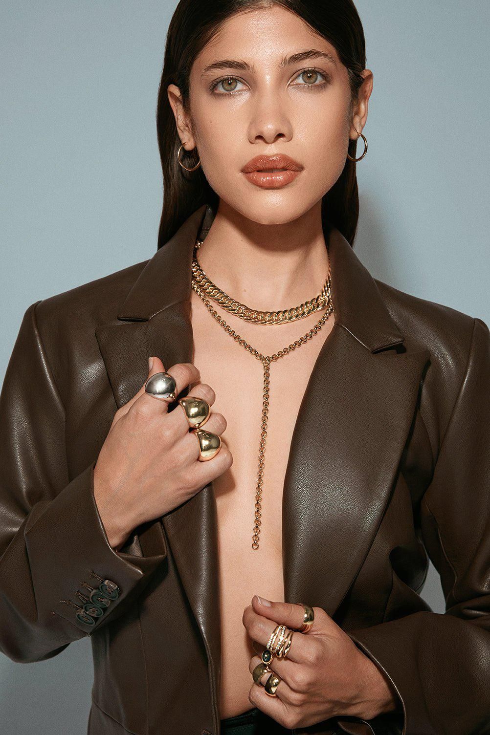 Micro Royal Rolo Chain Lariat by eklexic jewelry - Image 2