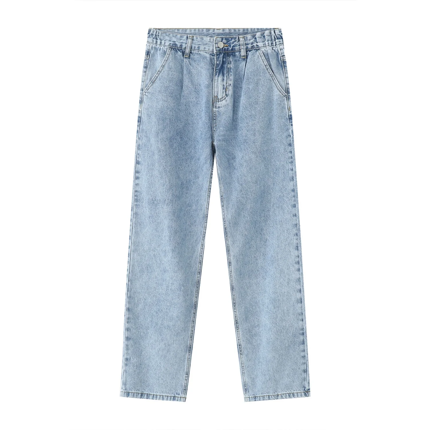Mid Rise Baggy Jeans with Pockets - Image 5