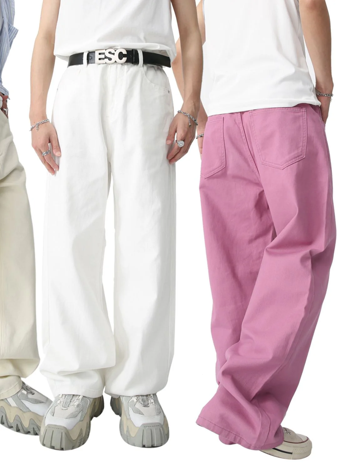 Mid Rise Baggy Men's Jeans - Image 2