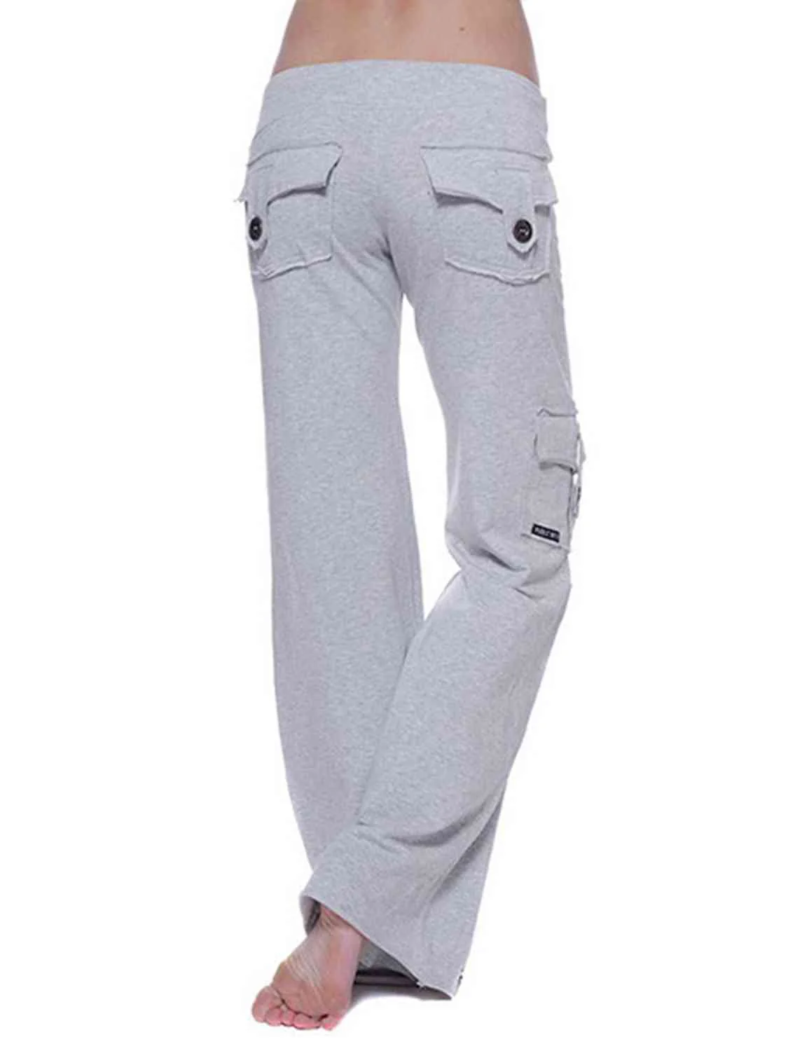 Mid Waist Pants with Pockets - Image 17