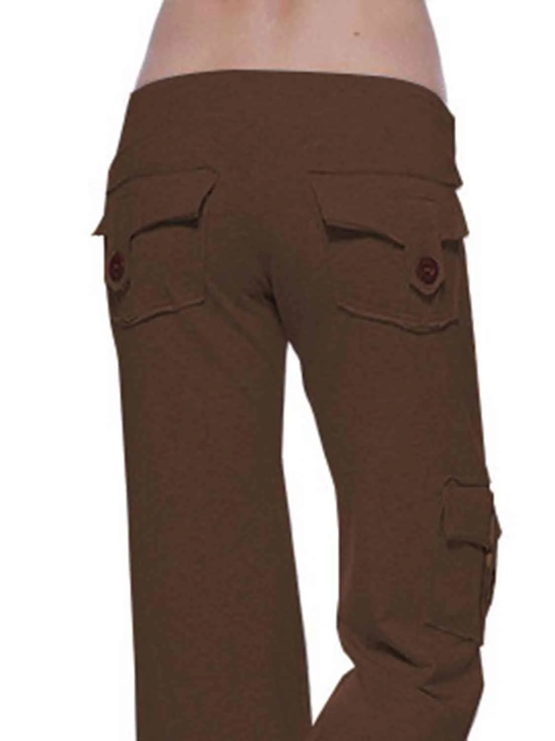 Mid Waist Pants with Pockets - Image 24