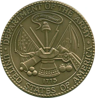 Military Service Medallions in Solid Brass Set of 6 Medallions. by The Military Gift Store - Image 4