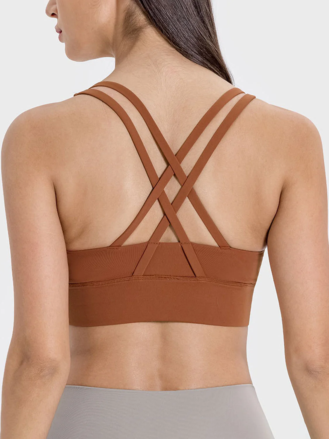 Millennia Crisscross Scoop Neck Active Tank - Image 2