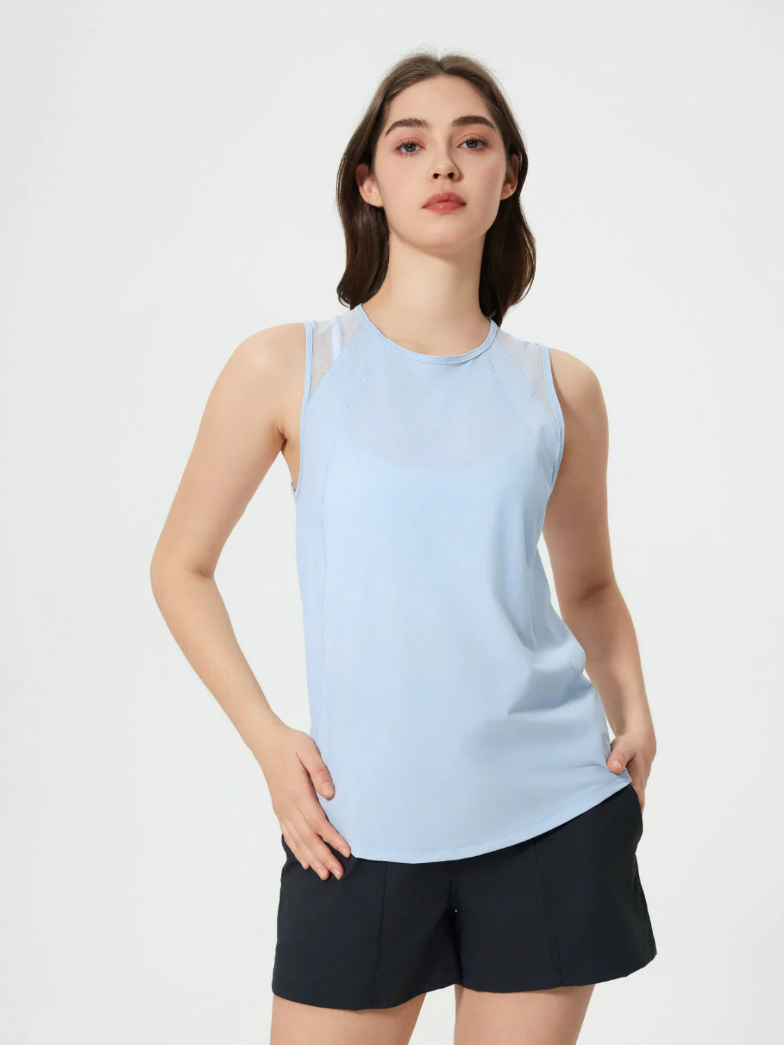 Millennia Cutout Back Round Neck Active Tank - Image 11