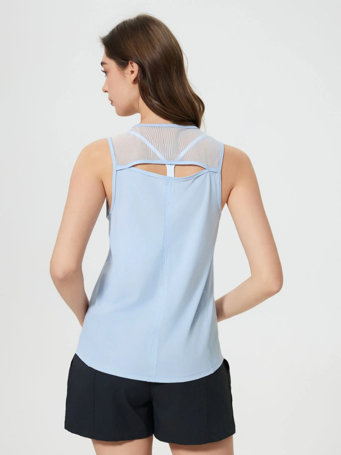 Millennia Cutout Back Round Neck Active Tank - Image 13