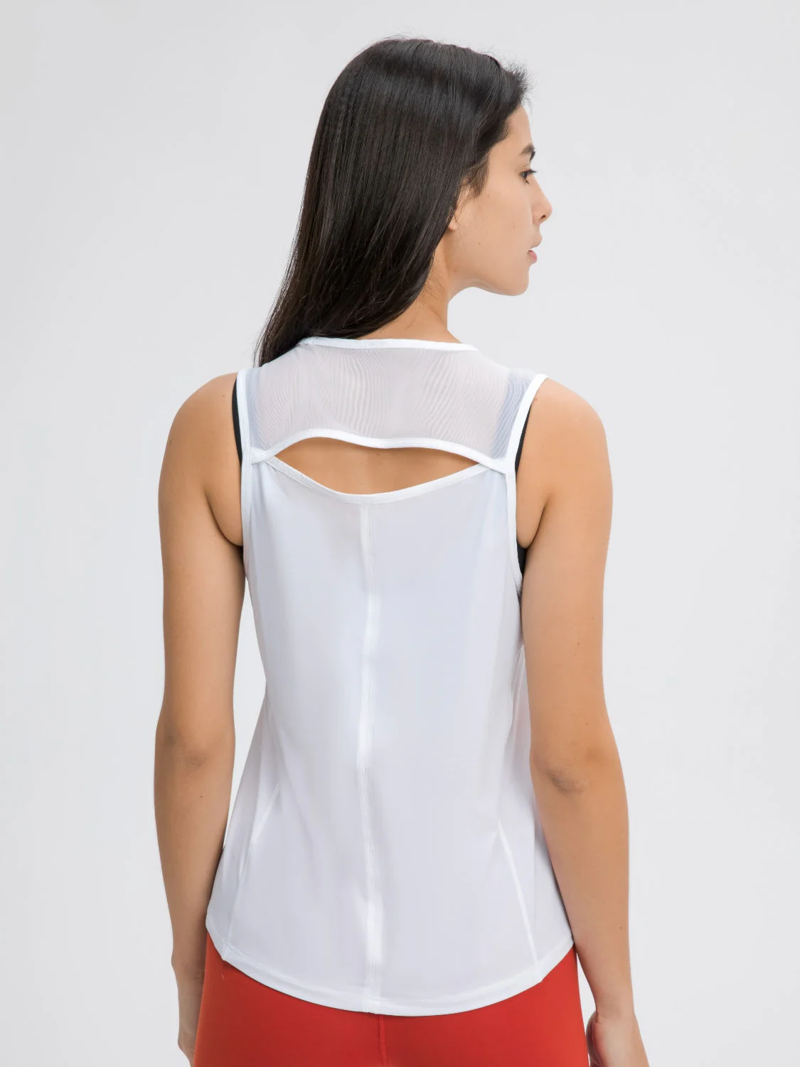 Millennia Cutout Back Round Neck Active Tank - Image 17