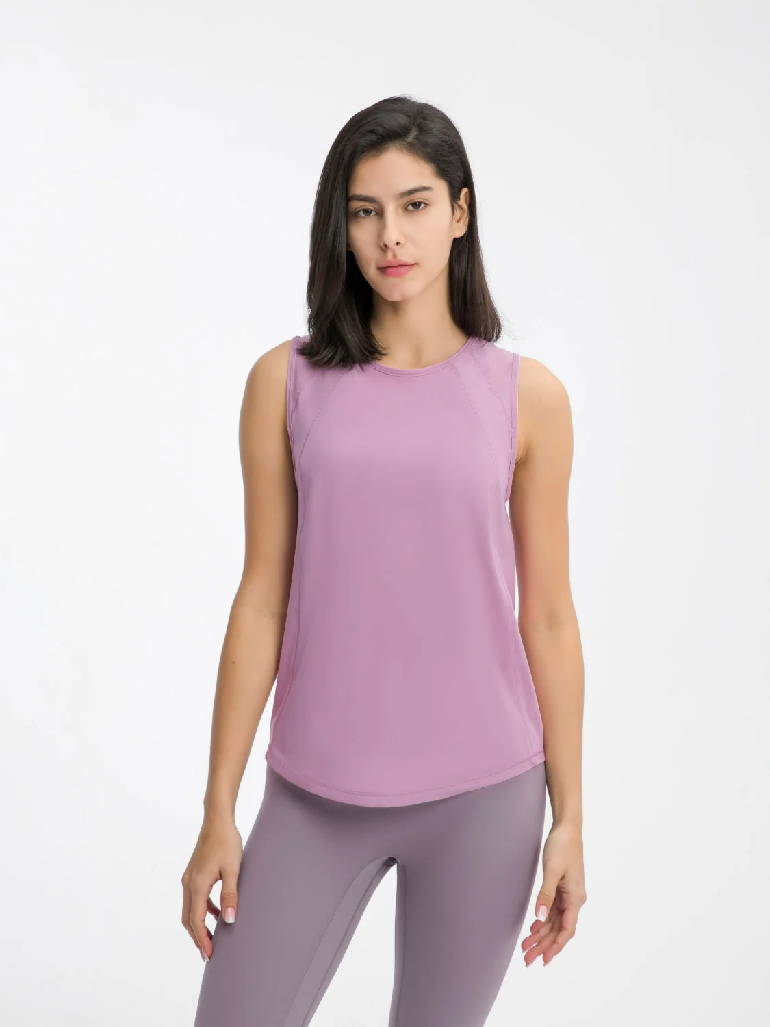 Millennia Cutout Back Round Neck Active Tank - Image 18