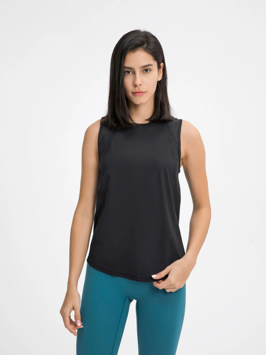 Millennia Cutout Back Round Neck Active Tank - Image 22