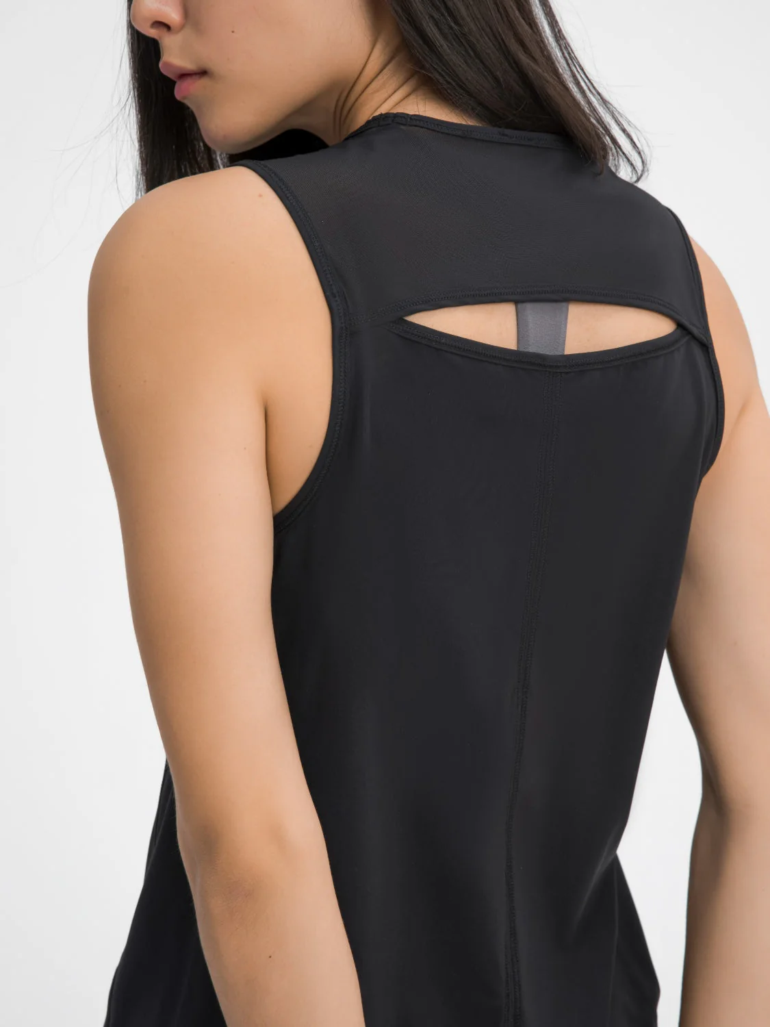 Millennia Cutout Back Round Neck Active Tank - Image 24