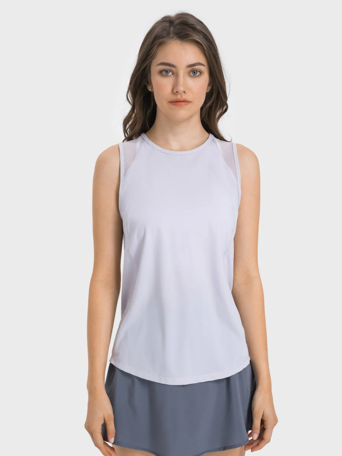 Millennia Cutout Back Round Neck Active Tank - Image 25