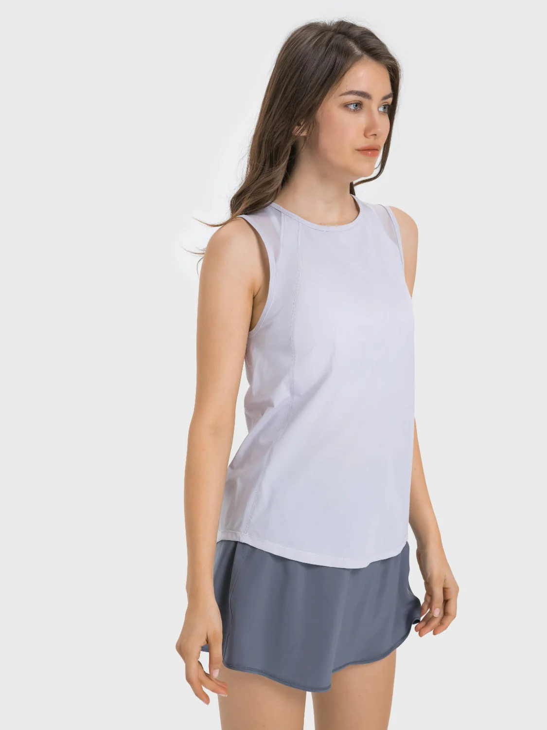 Millennia Cutout Back Round Neck Active Tank - Image 27