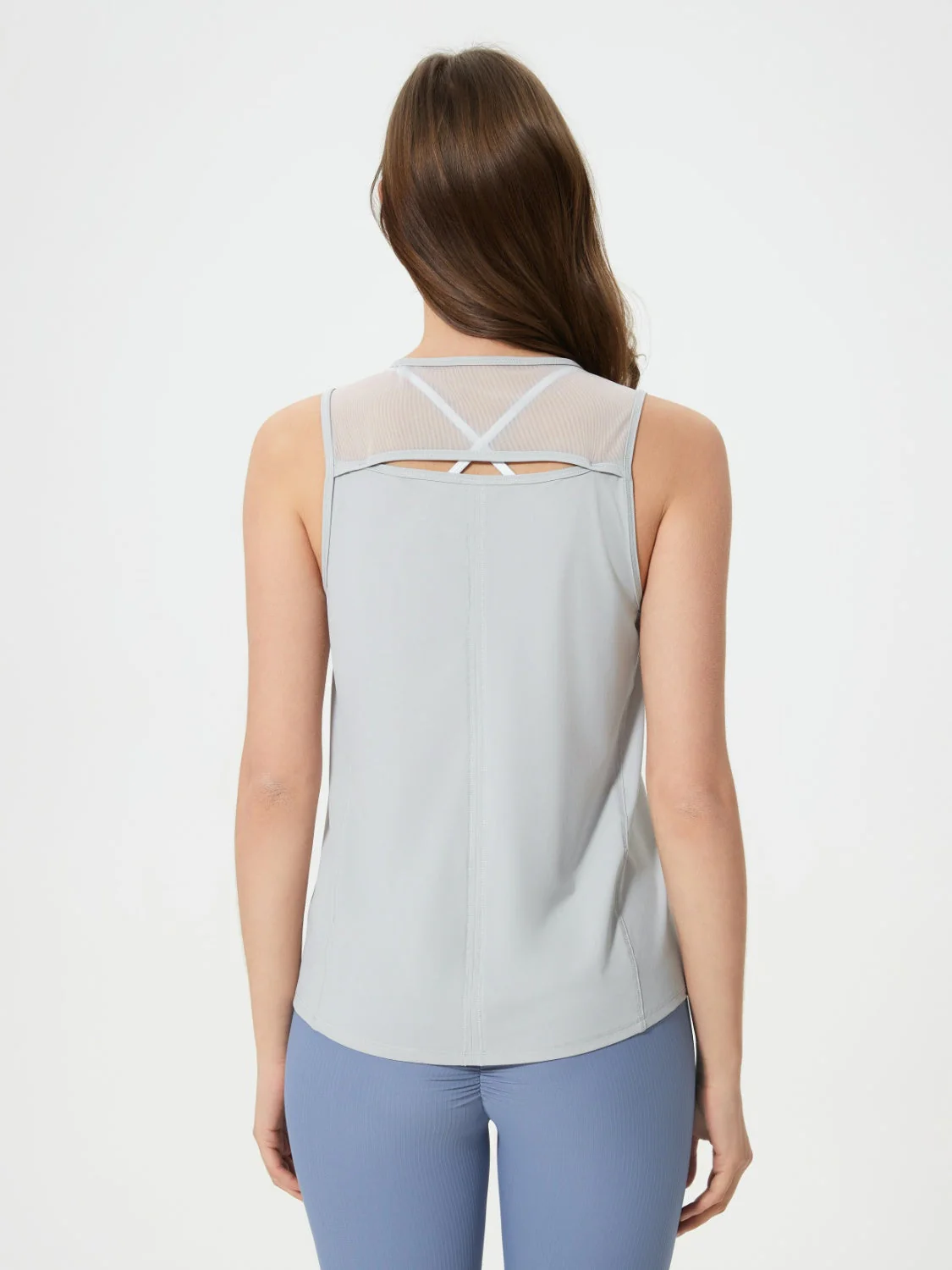 Millennia Cutout Back Round Neck Active Tank - Image 31