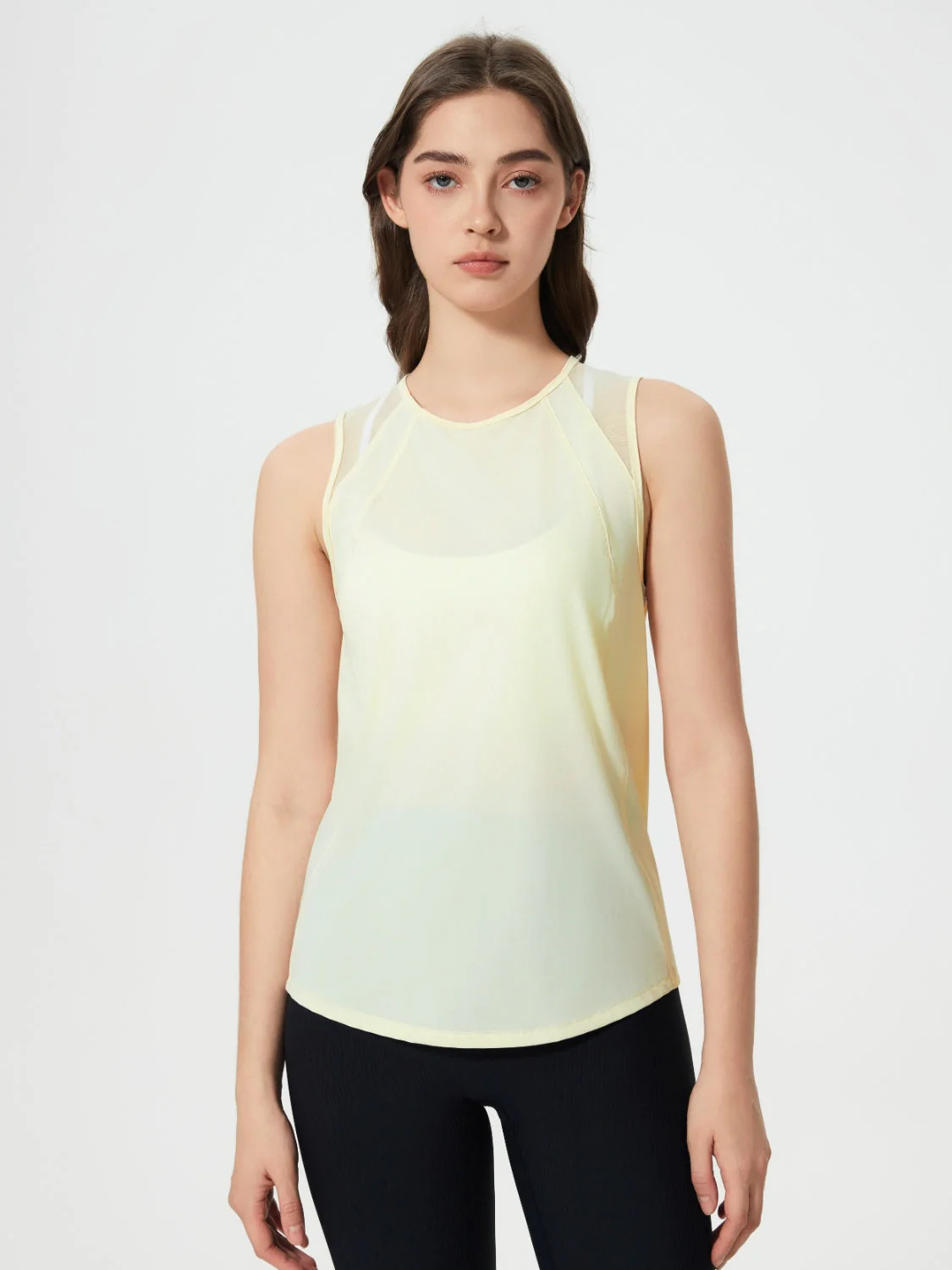 Millennia Cutout Back Round Neck Active Tank - Image 32