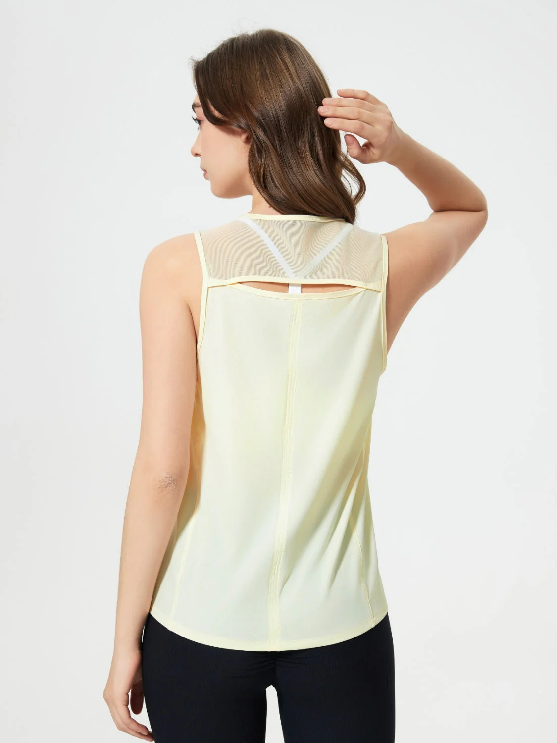 Millennia Cutout Back Round Neck Active Tank - Image 34