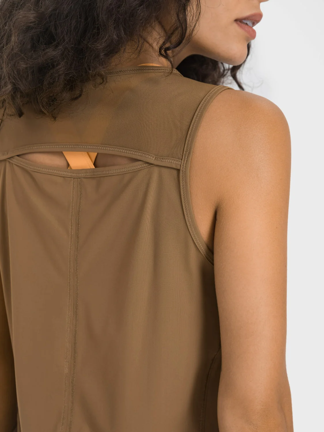 Millennia Cutout Back Round Neck Active Tank - Image 4