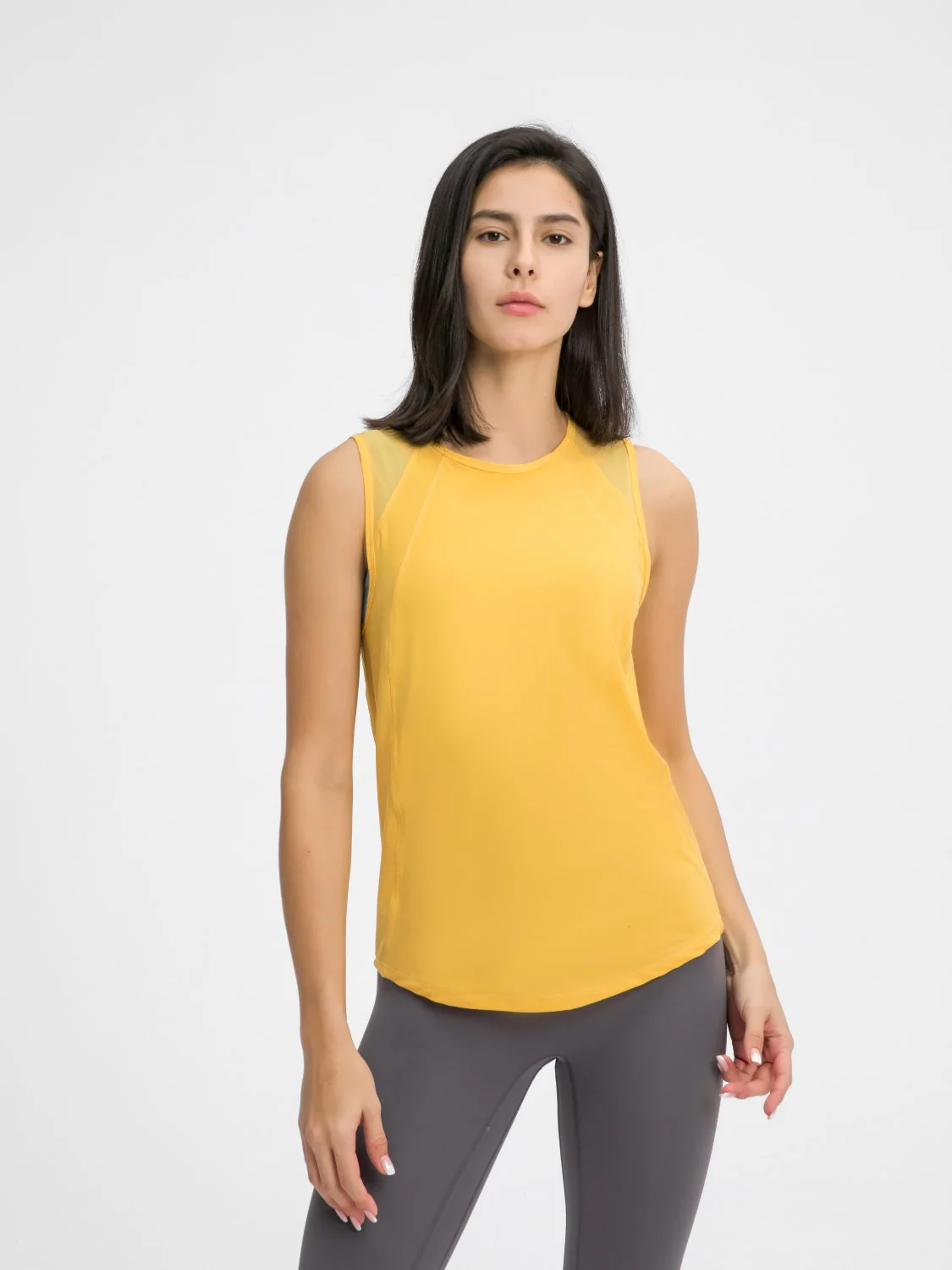 Millennia Cutout Back Round Neck Active Tank - Image 5