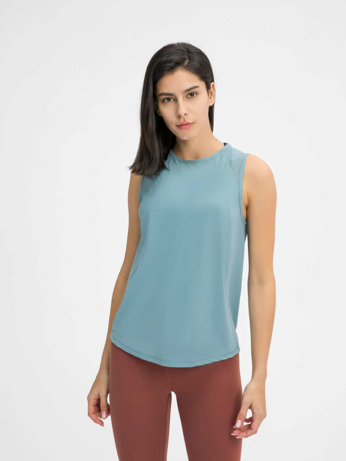Millennia Cutout Back Round Neck Active Tank - Image 8