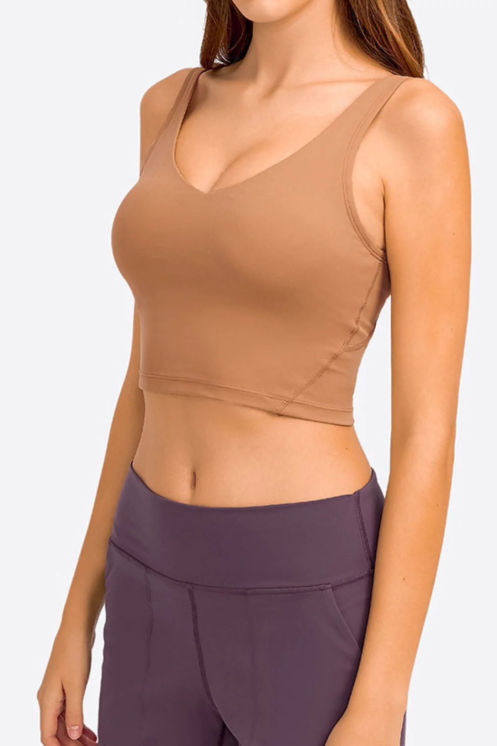 Millennia Deep V-Neck Crop Sports Bra - Image 13