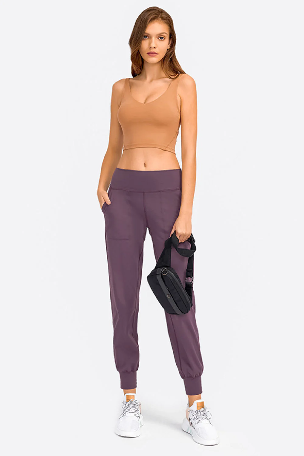 Millennia Deep V-Neck Crop Sports Bra - Image 14