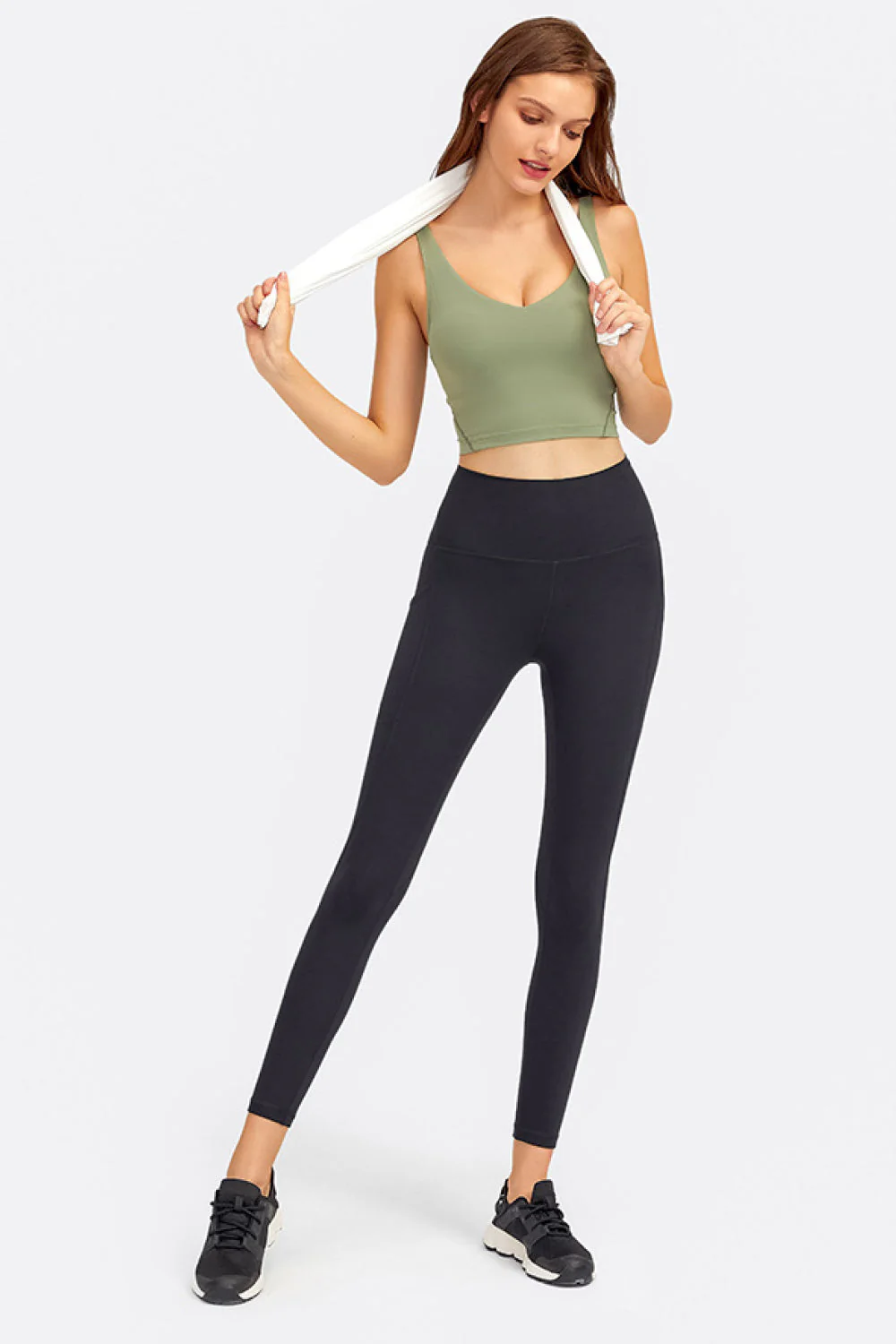 Millennia Deep V-Neck Crop Sports Bra - Image 18