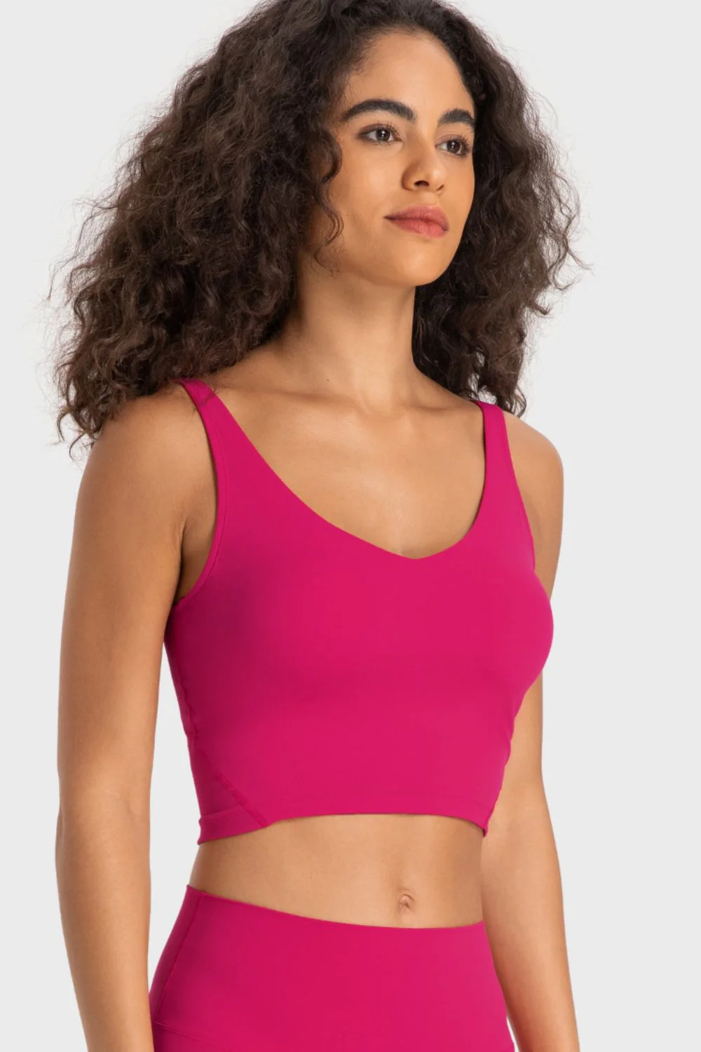 Millennia Deep V-Neck Crop Sports Bra - Image 2