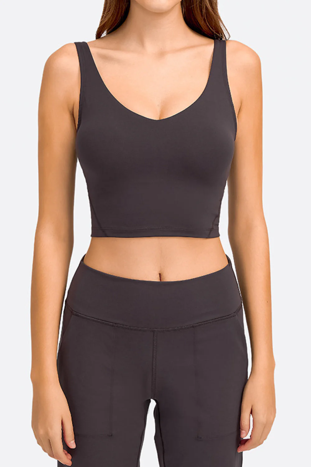 Millennia Deep V-Neck Crop Sports Bra - Image 20