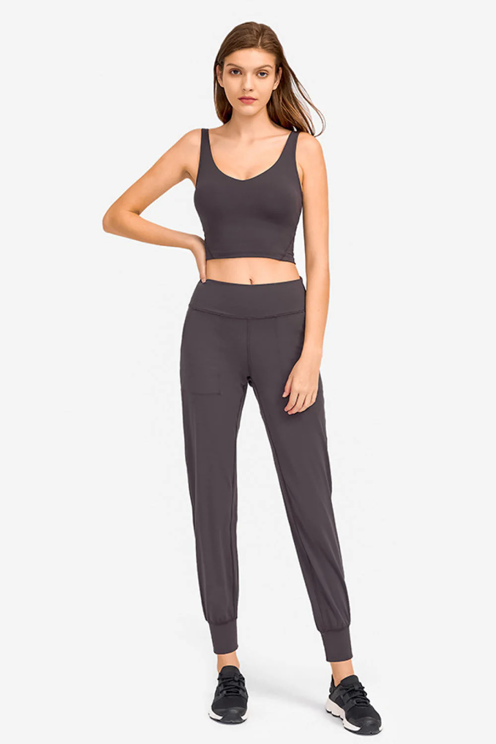 Millennia Deep V-Neck Crop Sports Bra - Image 22