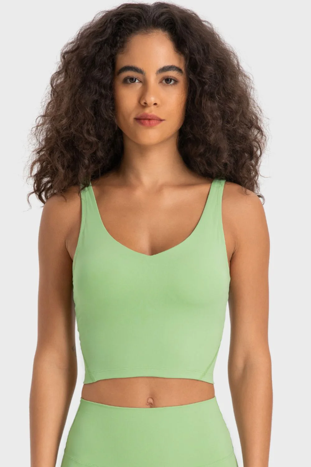 Millennia Deep V-Neck Crop Sports Bra - Image 32