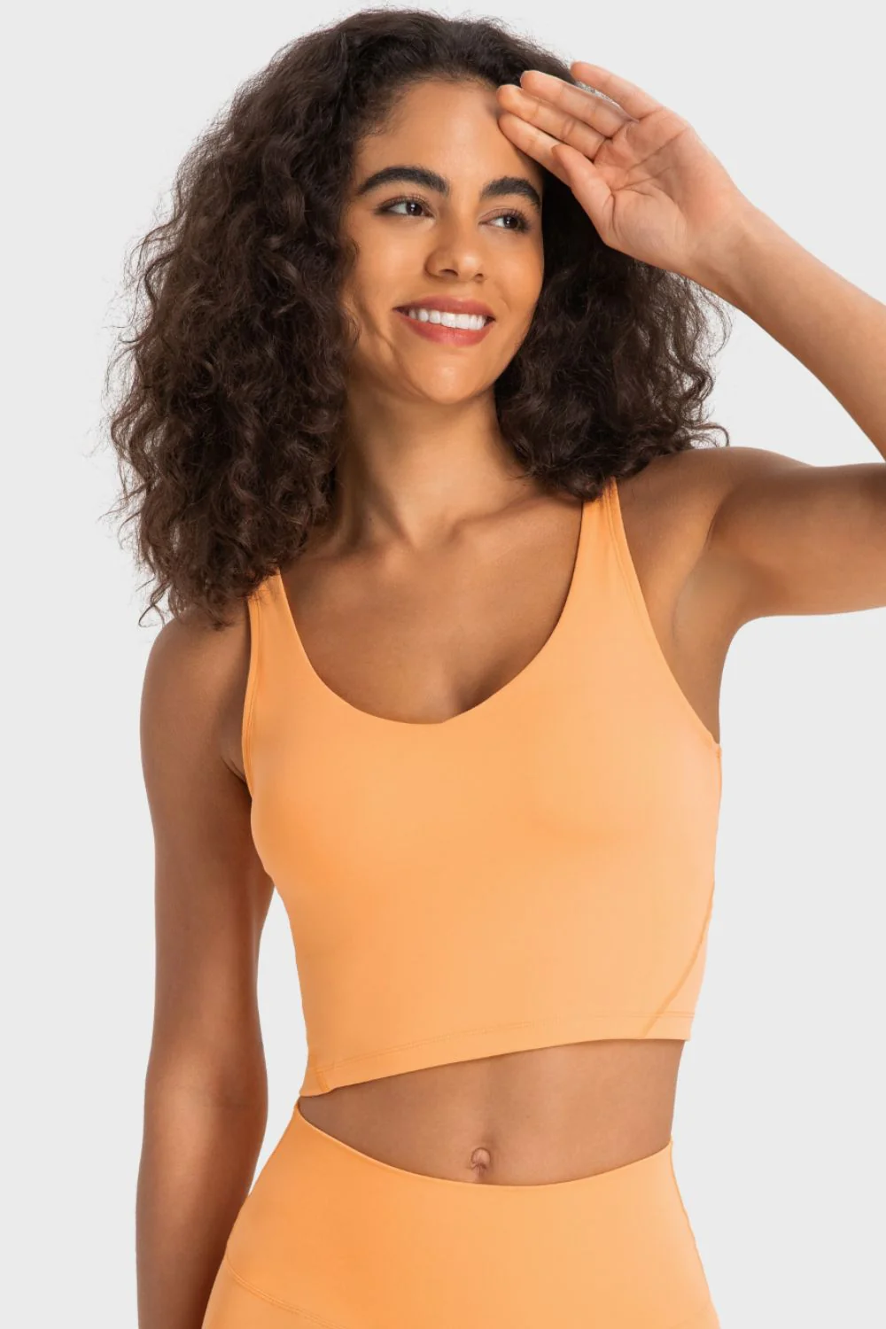 Millennia Deep V-Neck Crop Sports Bra - Image 5