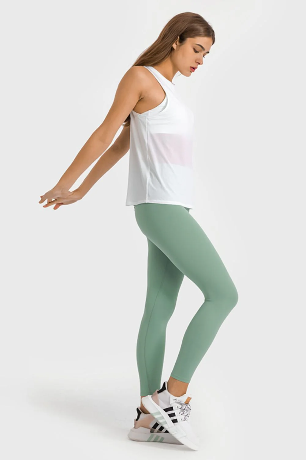 Millennia High Waist Ankle-Length Yoga Leggings - Image 3