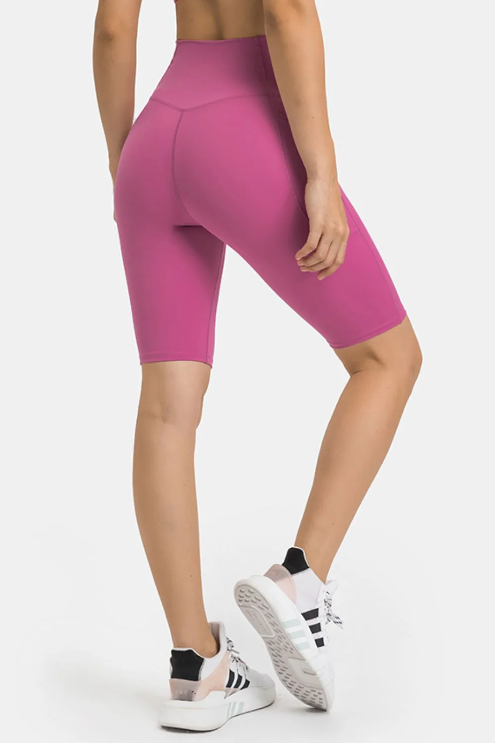 Millennia High Waist Biker Shorts with Pockets - Image 2