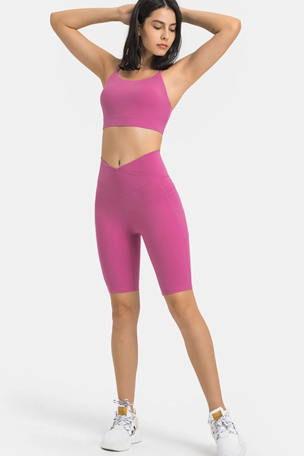 Millennia High Waist Biker Shorts with Pockets - Image 4