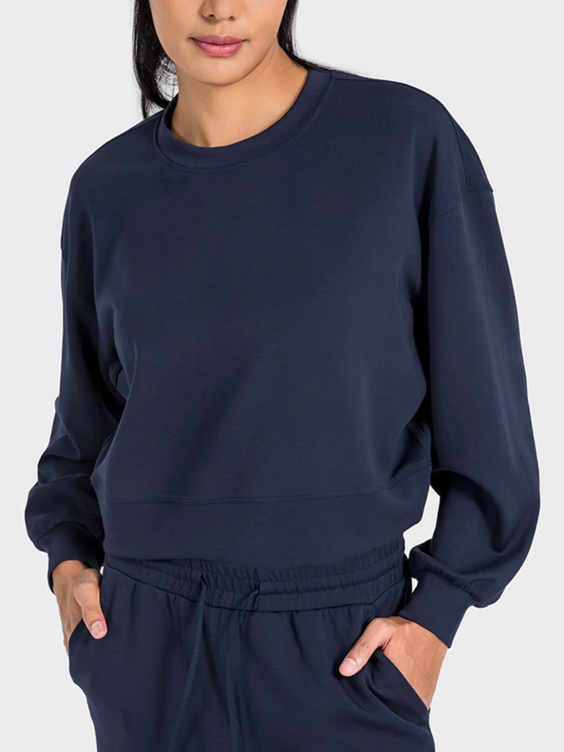 Millennia Round Neck Drop Shoulder Sports Top - Image 4