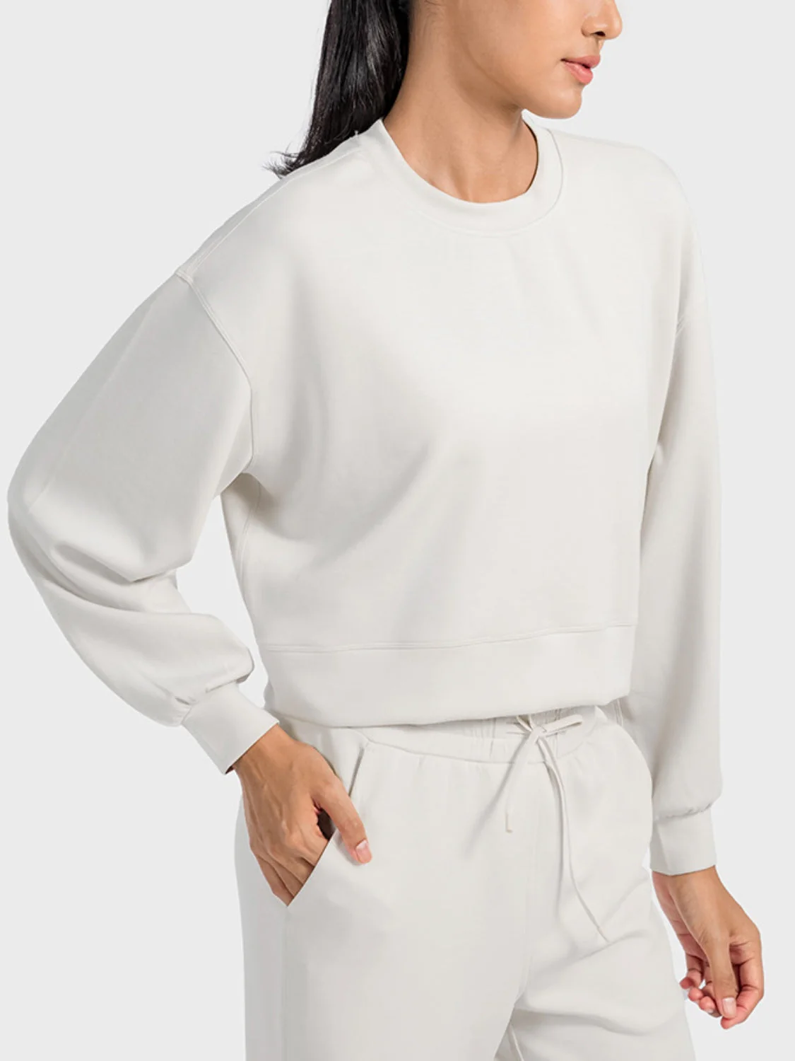 Millennia Round Neck Drop Shoulder Sports Top - Image 7