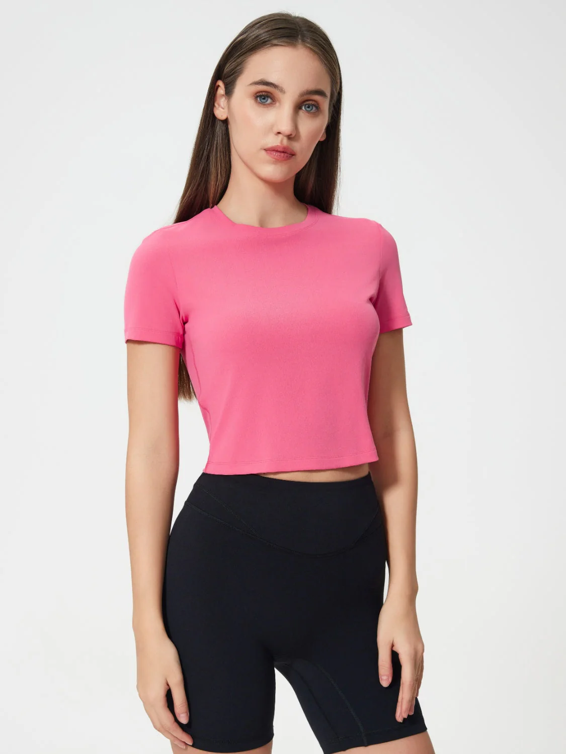 Millennia Round Neck Short Sleeve Active T-Shirt - Image 2