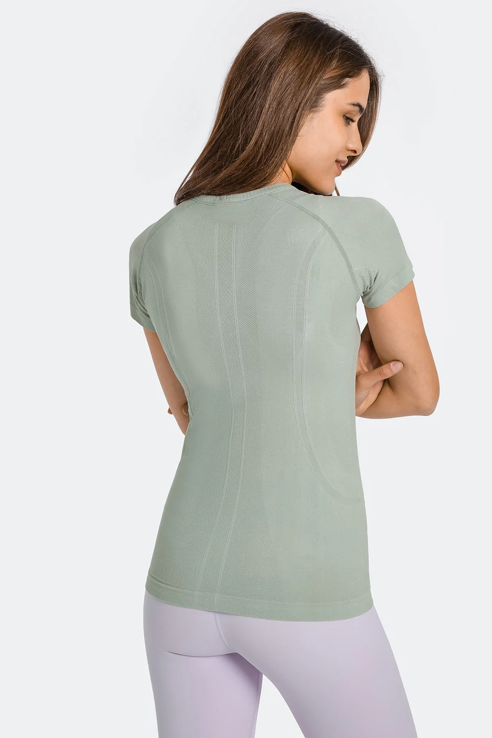 Millennia Round Neck Short Sleeve Active T-Shirt - Image 25