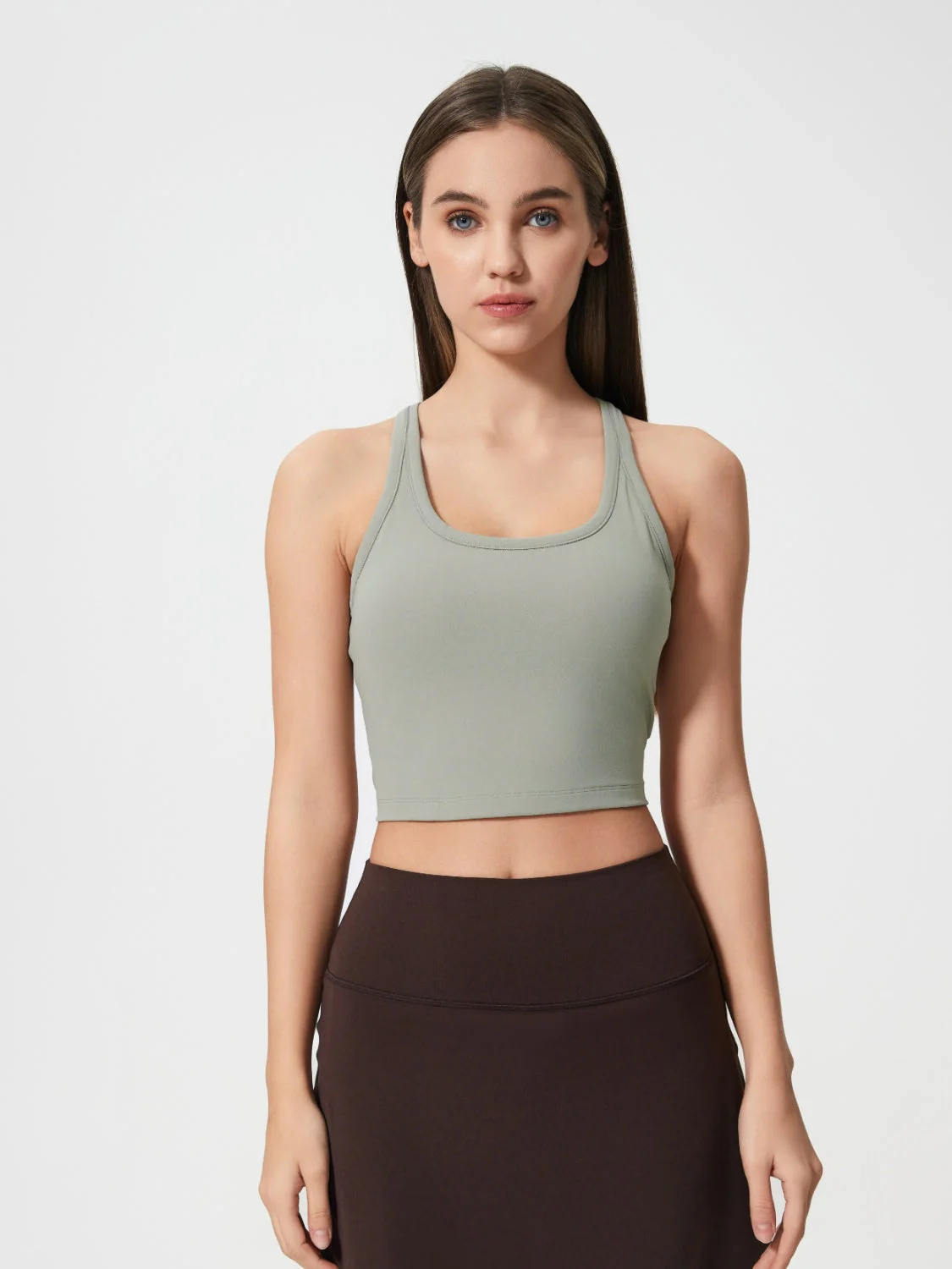 Millennia Scoop Neck Active Tank with Detachable Chest Pads - Image 11