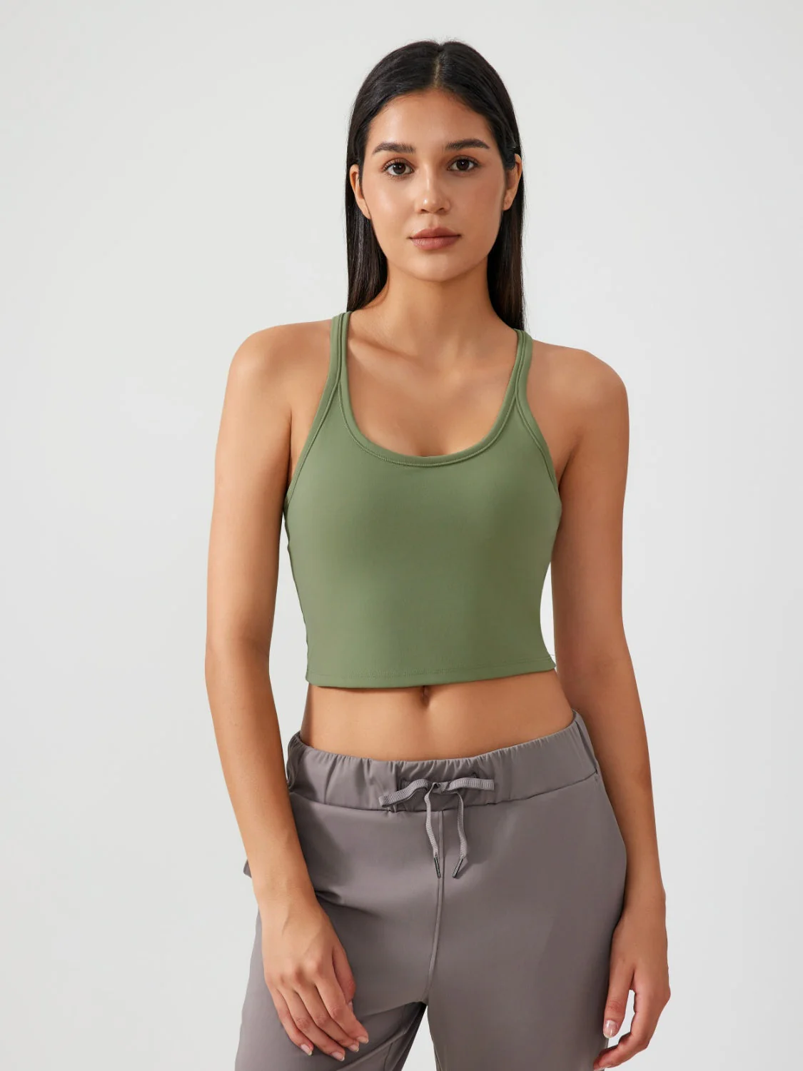 Millennia Scoop Neck Active Tank with Detachable Chest Pads - Image 17