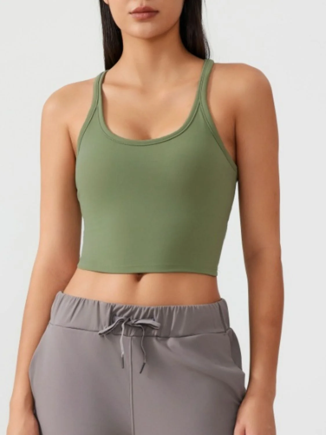 Millennia Scoop Neck Active Tank with Detachable Chest Pads - Image 18