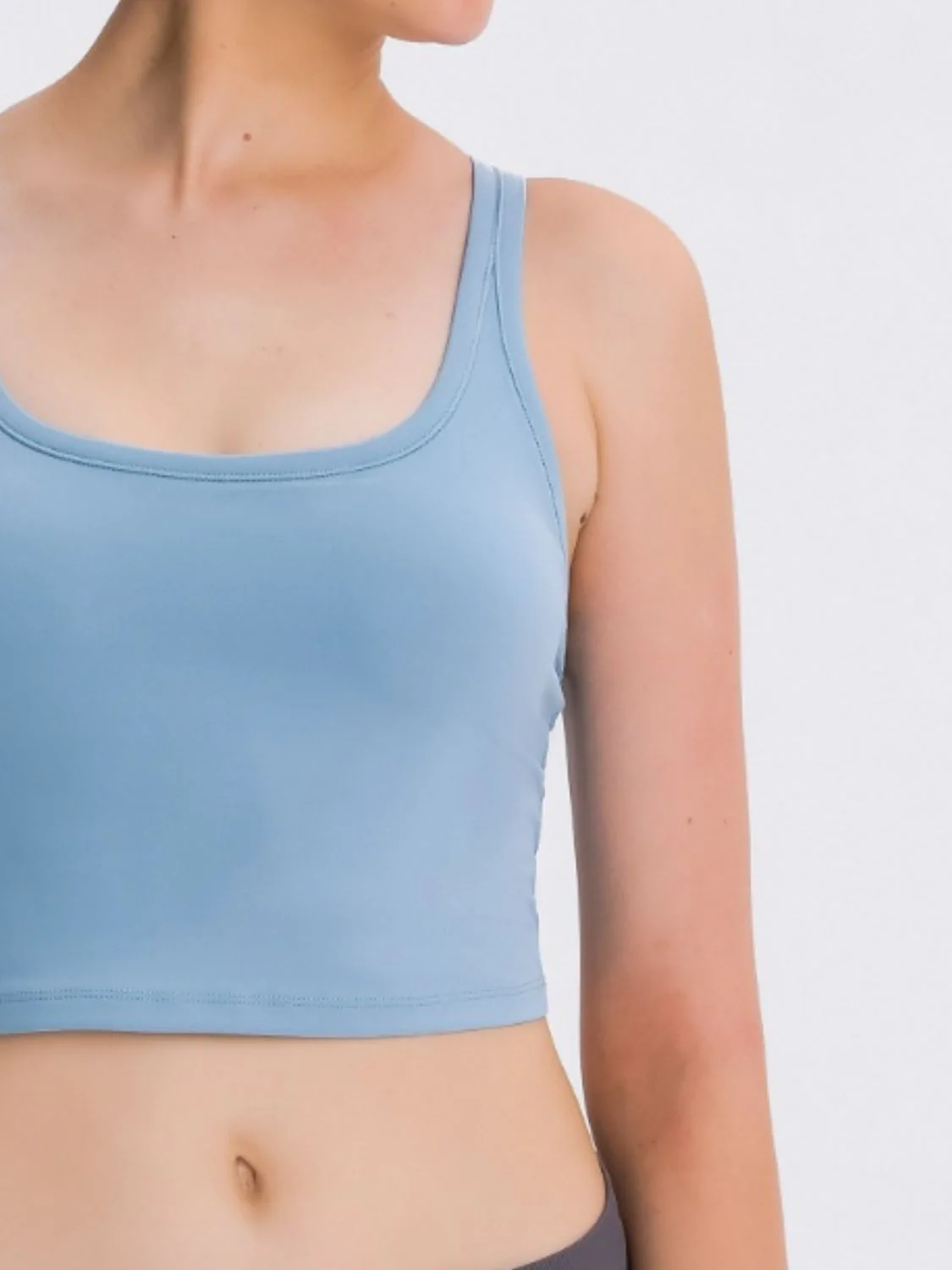 Millennia Scoop Neck Active Tank with Detachable Chest Pads - Image 21